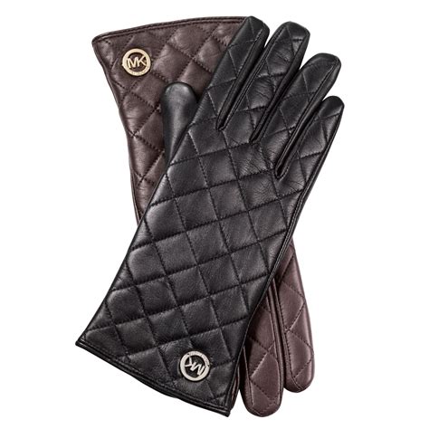 MICHAEL Michael Kors Women's Quilted Leather Gloves .